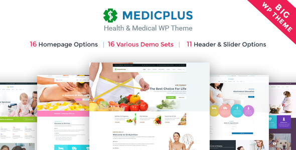 MedicPlus Preview Wordpress Theme - Rating, Reviews, Preview, Demo & Download