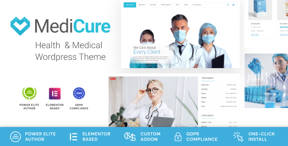 MediCure Preview Wordpress Theme - Rating, Reviews, Preview, Demo & Download
