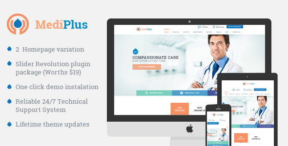 MediPlus Preview Wordpress Theme - Rating, Reviews, Preview, Demo & Download