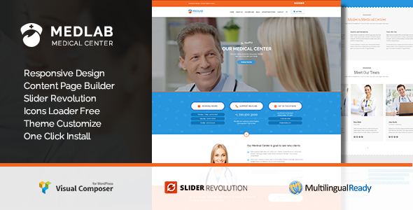 Medlab Preview Wordpress Theme - Rating, Reviews, Preview, Demo & Download