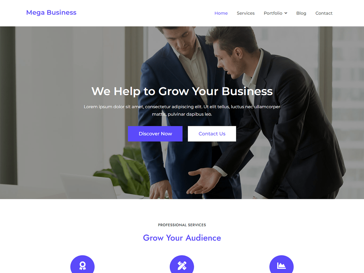 Mega Business Preview Wordpress Theme - Rating, Reviews, Preview, Demo & Download