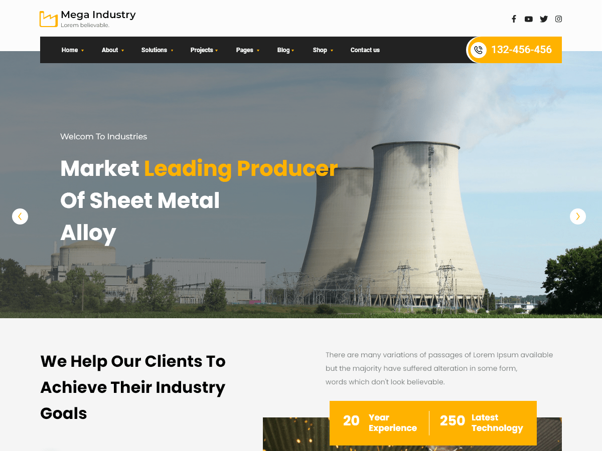 Mega Manufacturing Preview Wordpress Theme - Rating, Reviews, Preview, Demo & Download