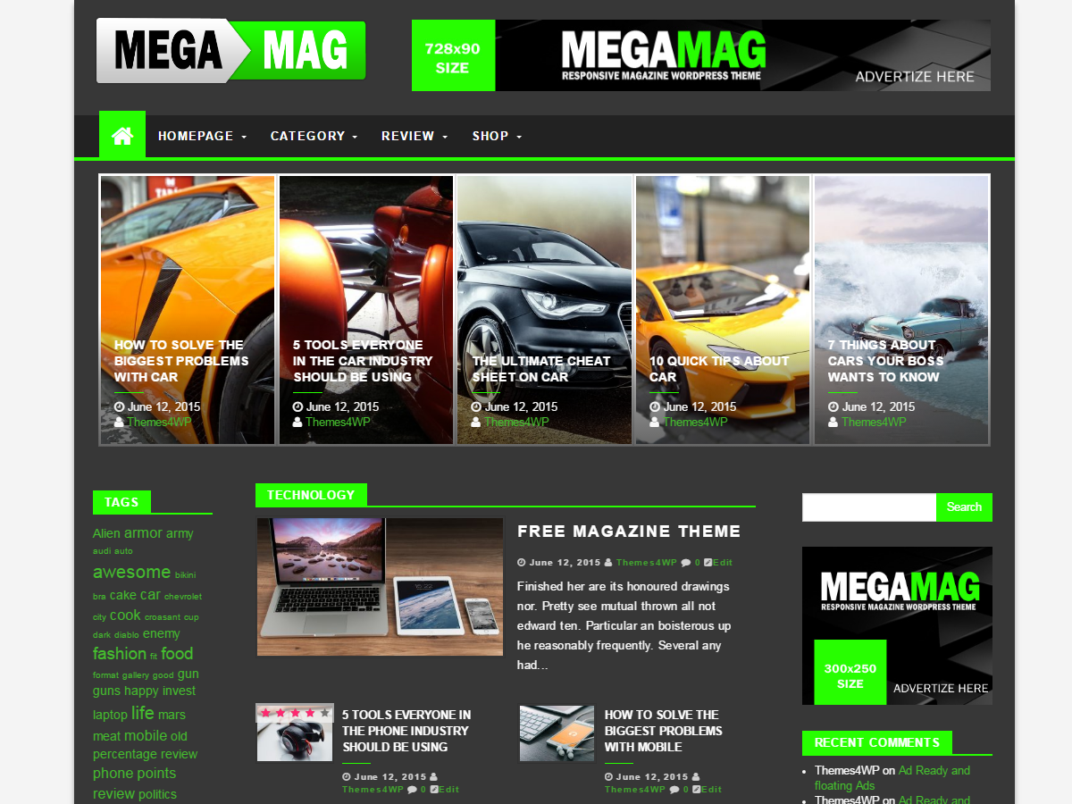 MegaMag Preview Wordpress Theme - Rating, Reviews, Preview, Demo & Download