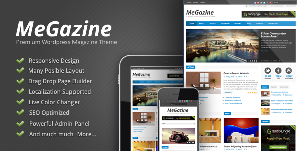Megazine Preview Wordpress Theme - Rating, Reviews, Preview, Demo & Download