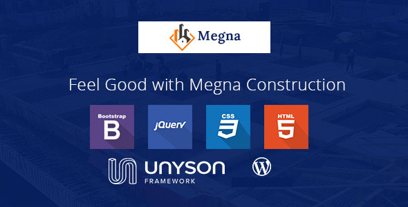 Megna Construction Preview Wordpress Theme - Rating, Reviews, Preview, Demo & Download