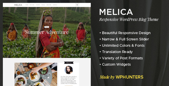 Melica Preview Wordpress Theme - Rating, Reviews, Preview, Demo & Download