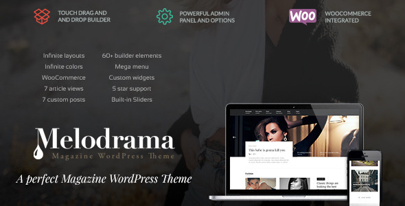 Melodrama Preview Wordpress Theme - Rating, Reviews, Preview, Demo & Download