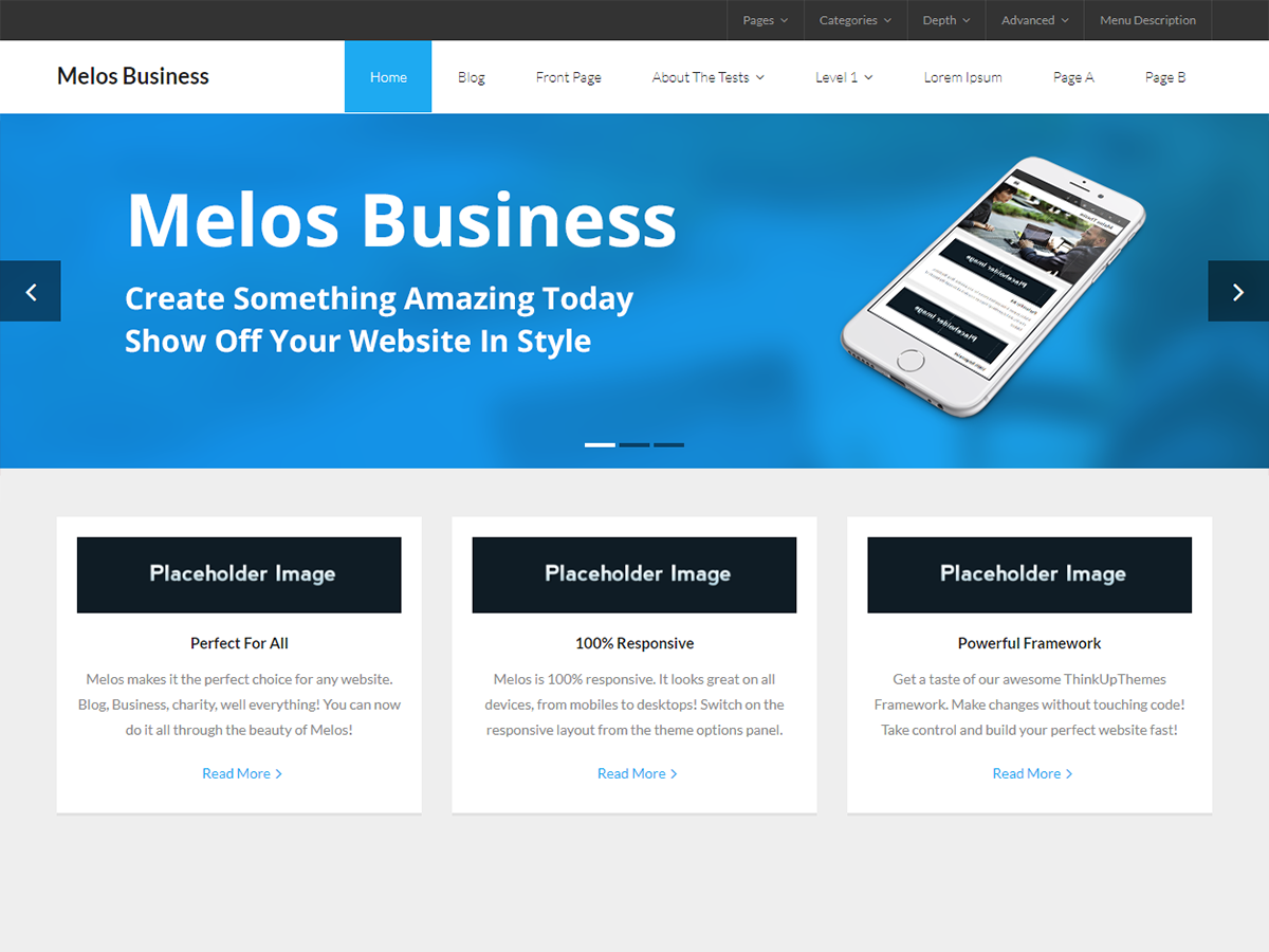 Melos Business Preview Wordpress Theme - Rating, Reviews, Preview, Demo & Download
