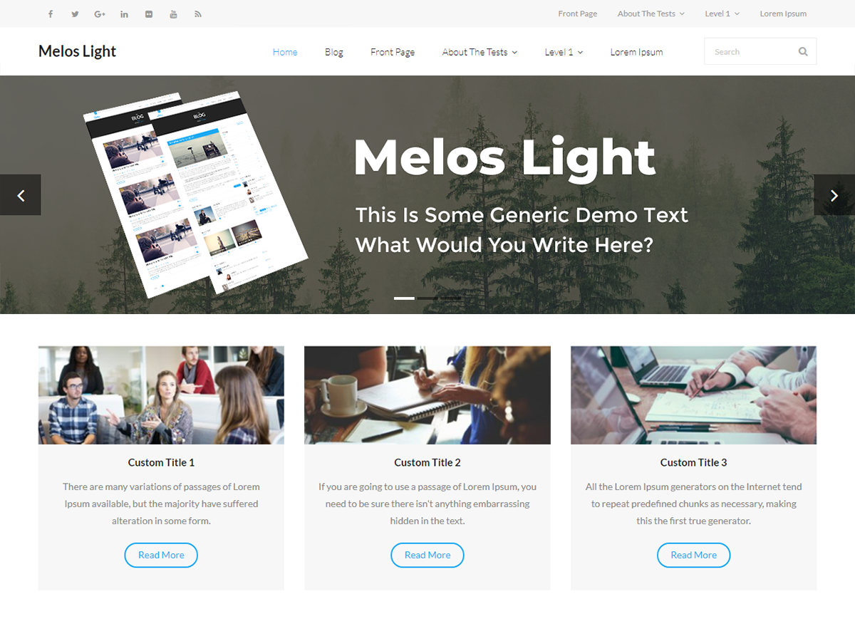 Melos Light Preview Wordpress Theme - Rating, Reviews, Preview, Demo & Download
