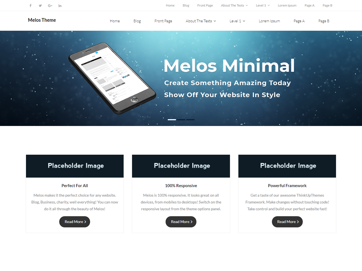 Melos Minimal Preview Wordpress Theme - Rating, Reviews, Preview, Demo & Download