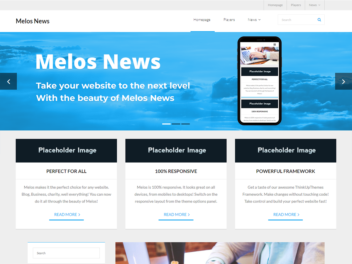 Melos News Preview Wordpress Theme - Rating, Reviews, Preview, Demo & Download