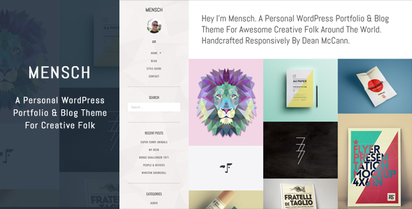 Mensch Preview Wordpress Theme - Rating, Reviews, Preview, Demo & Download