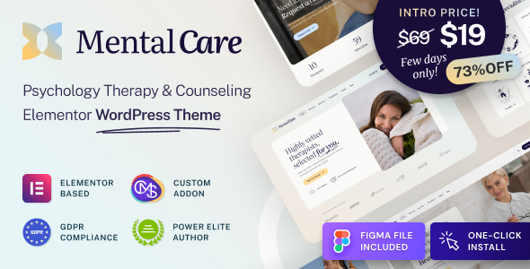 Mental Care Preview Wordpress Theme - Rating, Reviews, Preview, Demo & Download