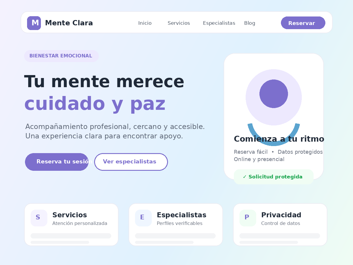 Mente Clara Preview Wordpress Theme - Rating, Reviews, Preview, Demo & Download