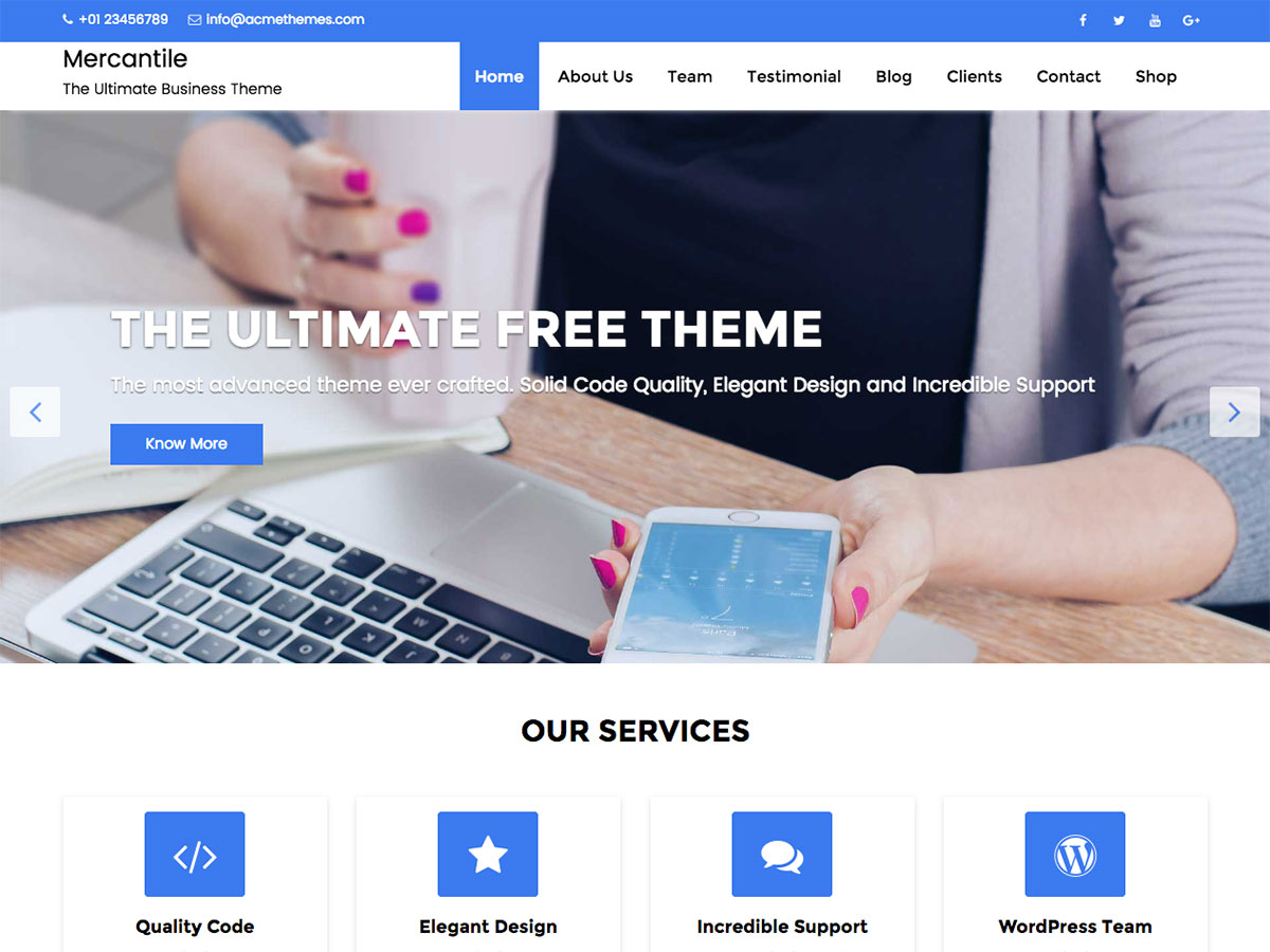 Mercantile Preview Wordpress Theme - Rating, Reviews, Preview, Demo & Download