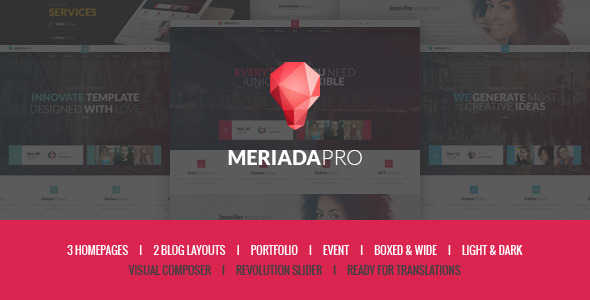 Meriada Pro Preview Wordpress Theme - Rating, Reviews, Preview, Demo & Download