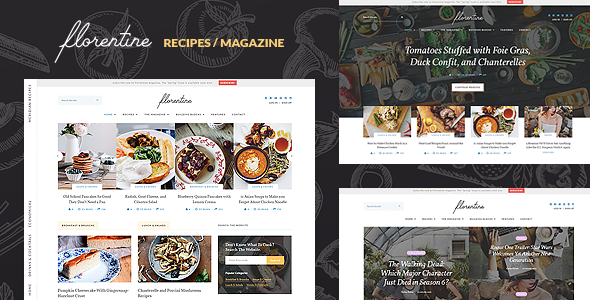 Meridian Recipes Preview Wordpress Theme - Rating, Reviews, Preview, Demo & Download