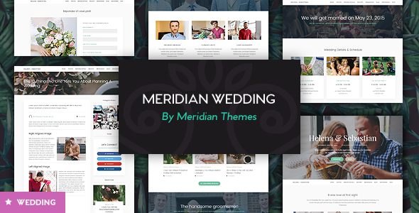 Meridian Wedding Preview Wordpress Theme - Rating, Reviews, Preview, Demo & Download