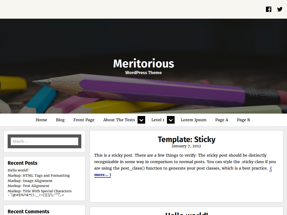 Meritorious Preview Wordpress Theme - Rating, Reviews, Preview, Demo & Download