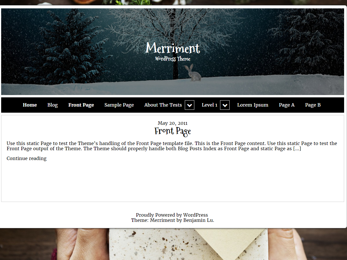 Merriment Preview Wordpress Theme - Rating, Reviews, Preview, Demo & Download
