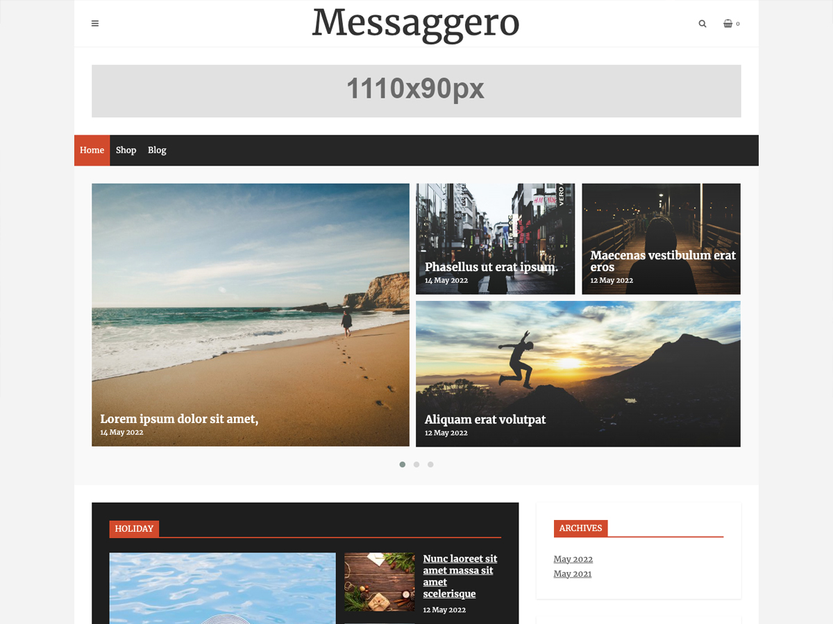 Messaggero Preview Wordpress Theme - Rating, Reviews, Preview, Demo & Download