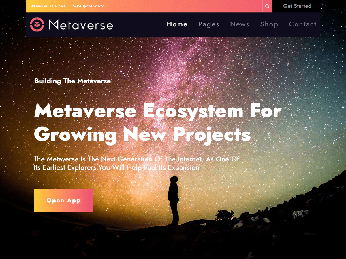 Metaverse Preview Wordpress Theme - Rating, Reviews, Preview, Demo & Download