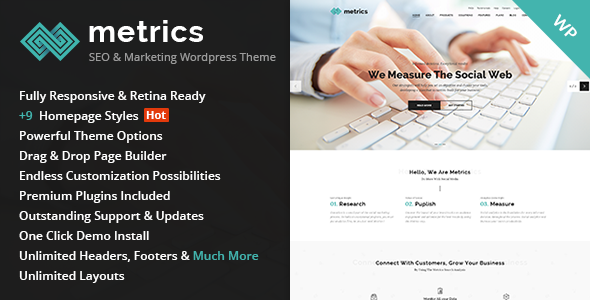 Metrics Preview Wordpress Theme - Rating, Reviews, Preview, Demo & Download