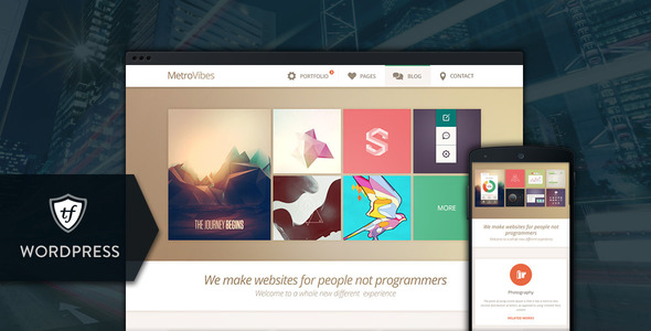 Metro Vibes Preview Wordpress Theme - Rating, Reviews, Preview, Demo & Download