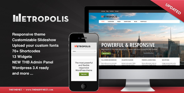 Metropolis Preview Wordpress Theme - Rating, Reviews, Preview, Demo & Download