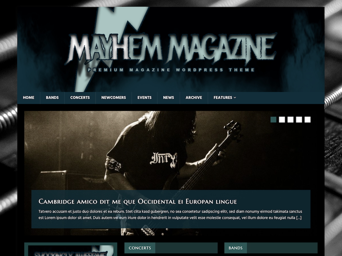 MH MusicMag Preview Wordpress Theme - Rating, Reviews, Preview, Demo & Download