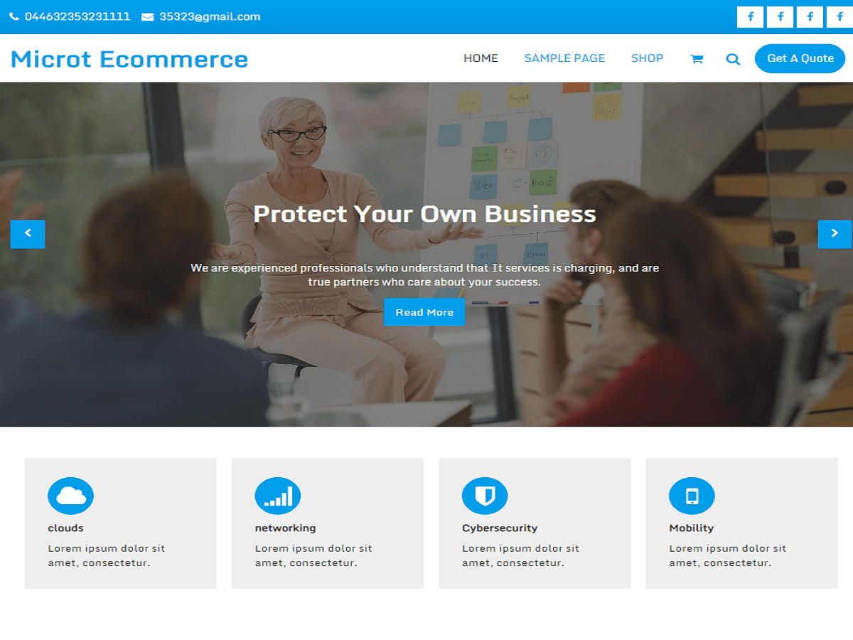 Microt Ecommerce Preview Wordpress Theme - Rating, Reviews, Preview, Demo & Download