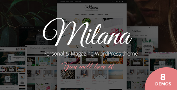 Milana Preview Wordpress Theme - Rating, Reviews, Preview, Demo & Download