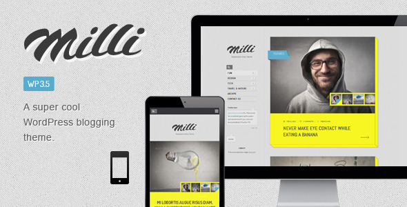 Milli Responsive Preview Wordpress Theme - Rating, Reviews, Preview, Demo & Download