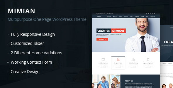 Mimian Preview Wordpress Theme - Rating, Reviews, Preview, Demo & Download