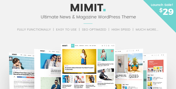 Mimit Preview Wordpress Theme - Rating, Reviews, Preview, Demo & Download