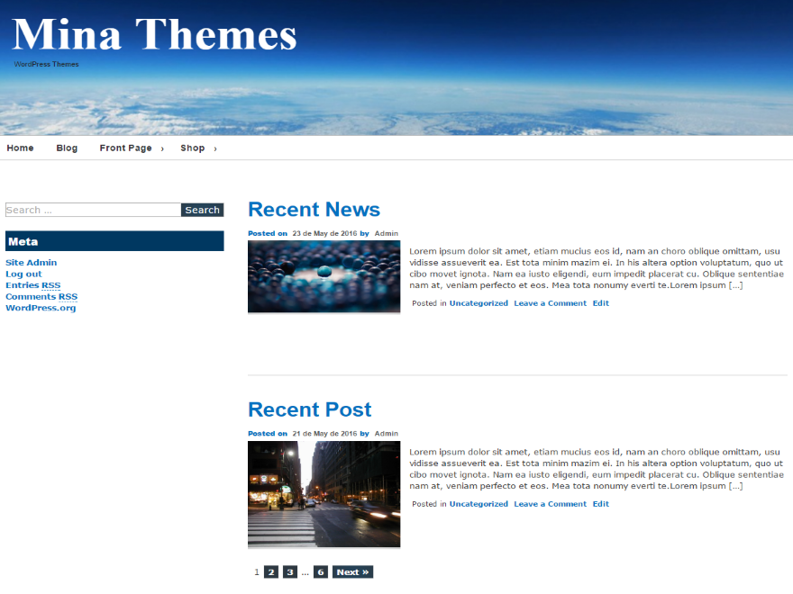 Mina Preview Wordpress Theme - Rating, Reviews, Preview, Demo & Download