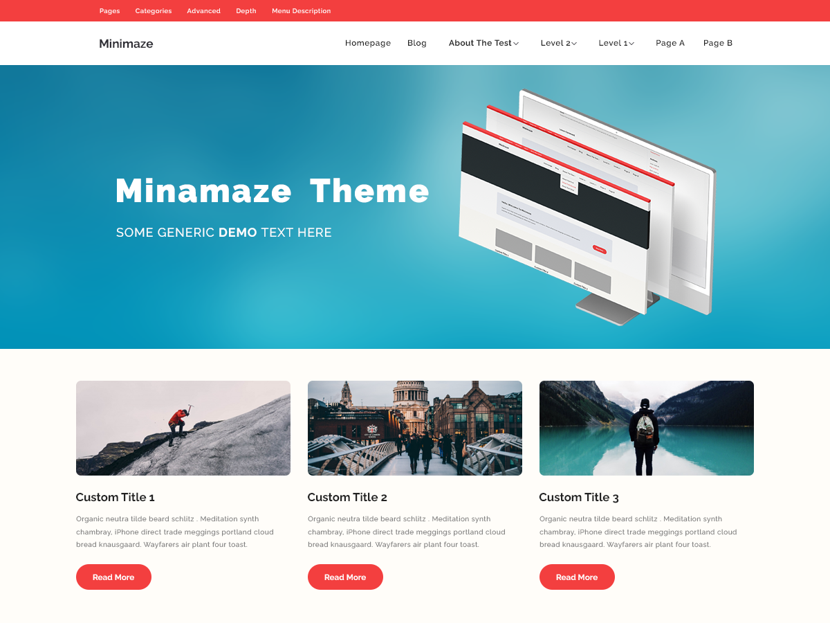 Minamaze EStore Preview Wordpress Theme - Rating, Reviews, Preview, Demo & Download