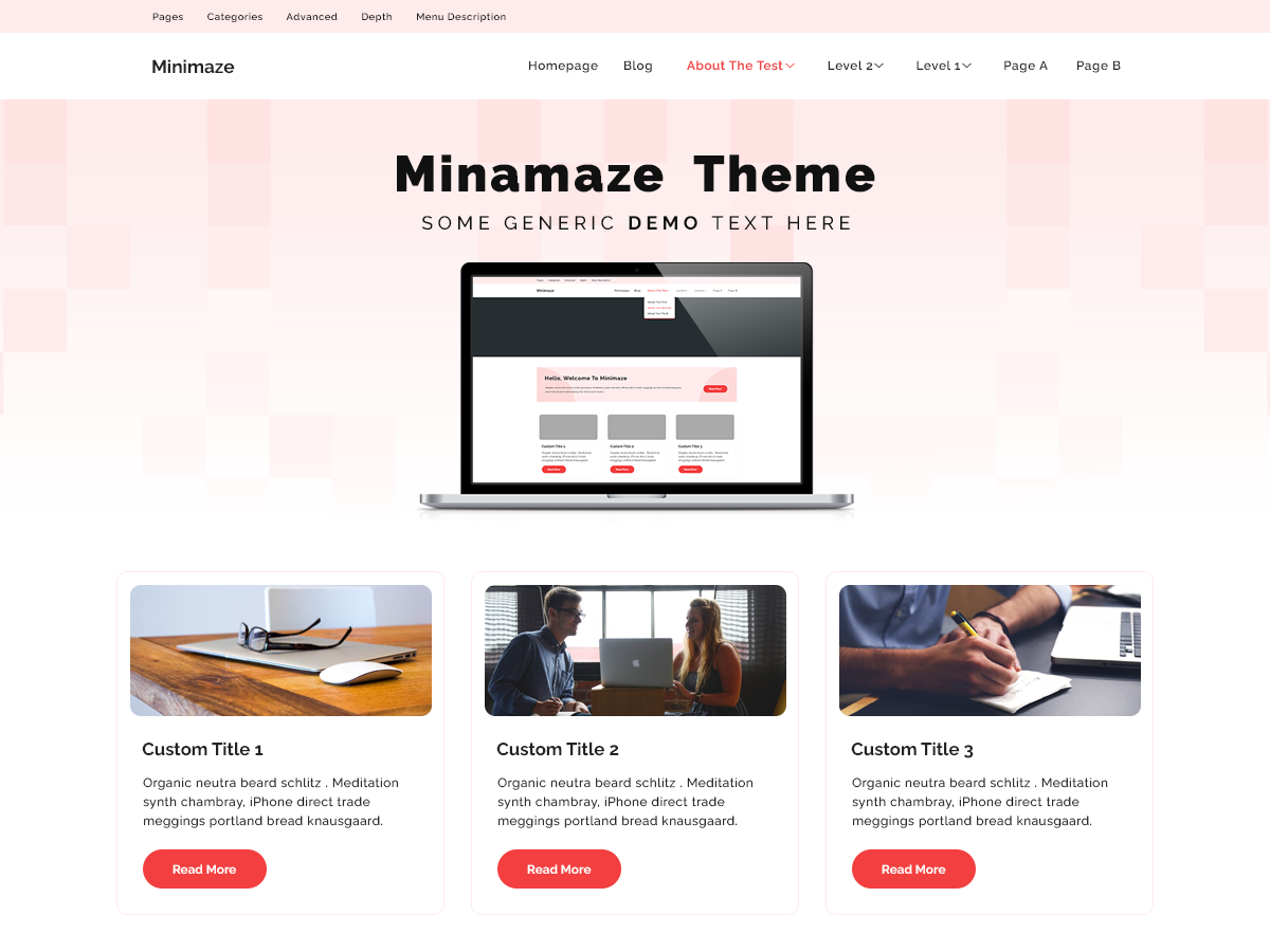 Minamaze IBusiness Preview Wordpress Theme - Rating, Reviews, Preview, Demo & Download