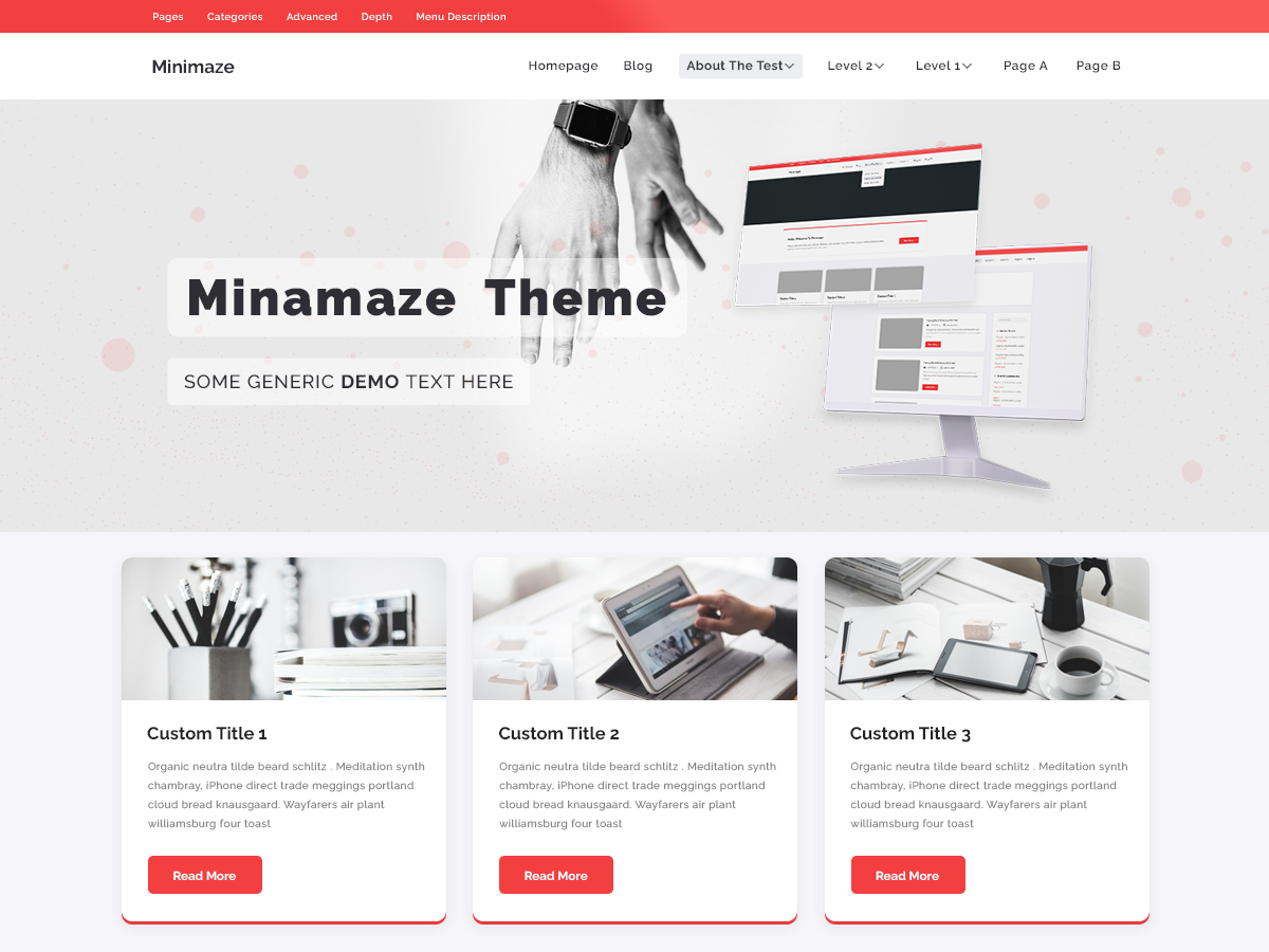 Minamaze IMagazine Preview Wordpress Theme - Rating, Reviews, Preview, Demo & Download