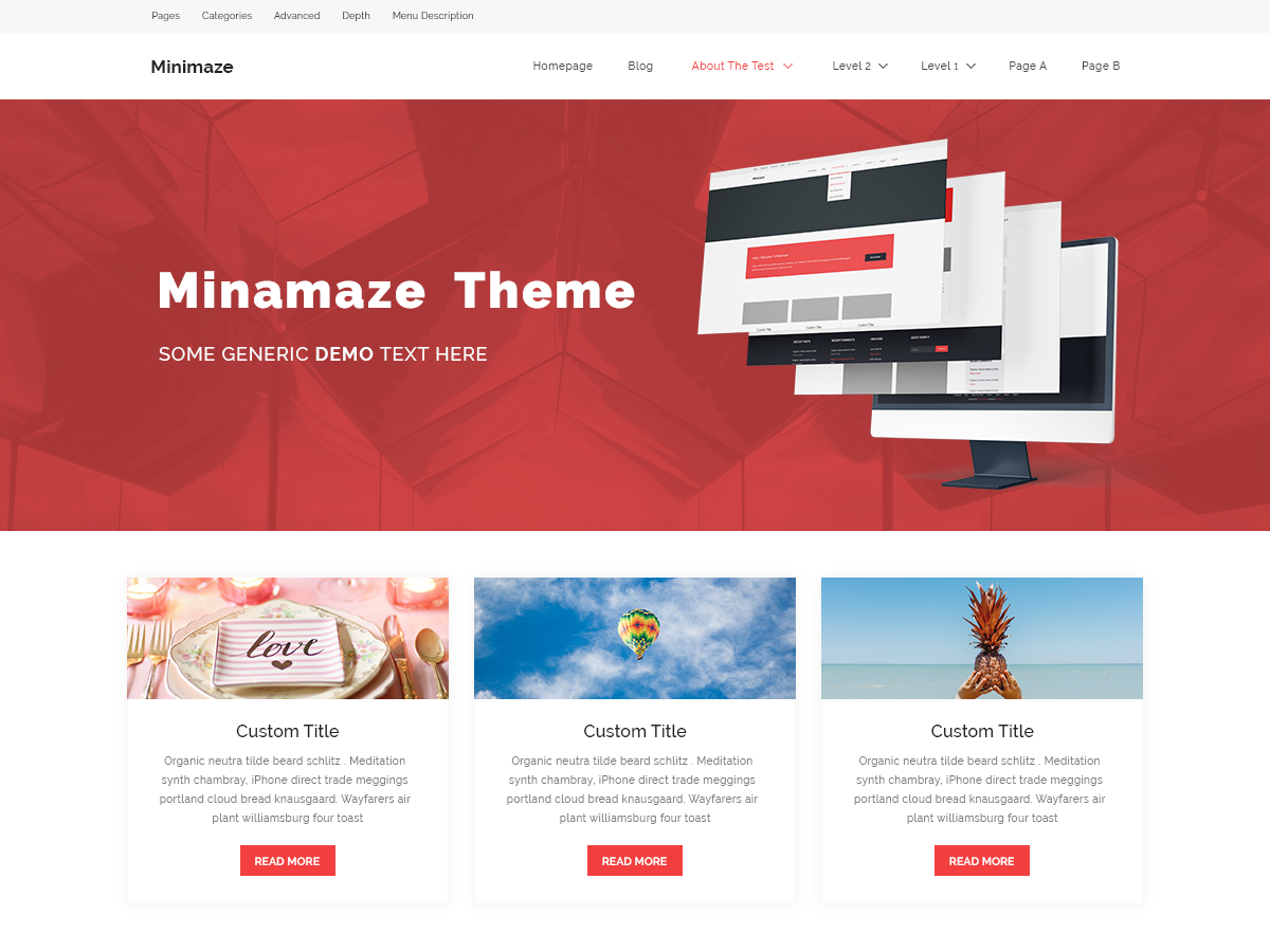 Minamaze Store Preview Wordpress Theme - Rating, Reviews, Preview, Demo & Download