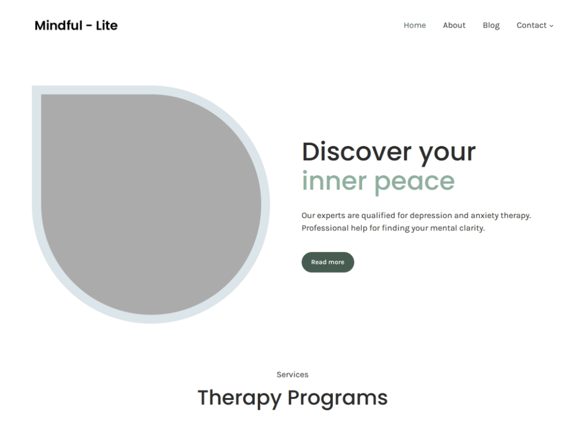 Mindful Preview Wordpress Theme - Rating, Reviews, Preview, Demo & Download