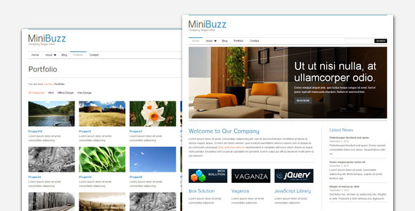 MiniBuzz Preview Wordpress Theme - Rating, Reviews, Preview, Demo & Download