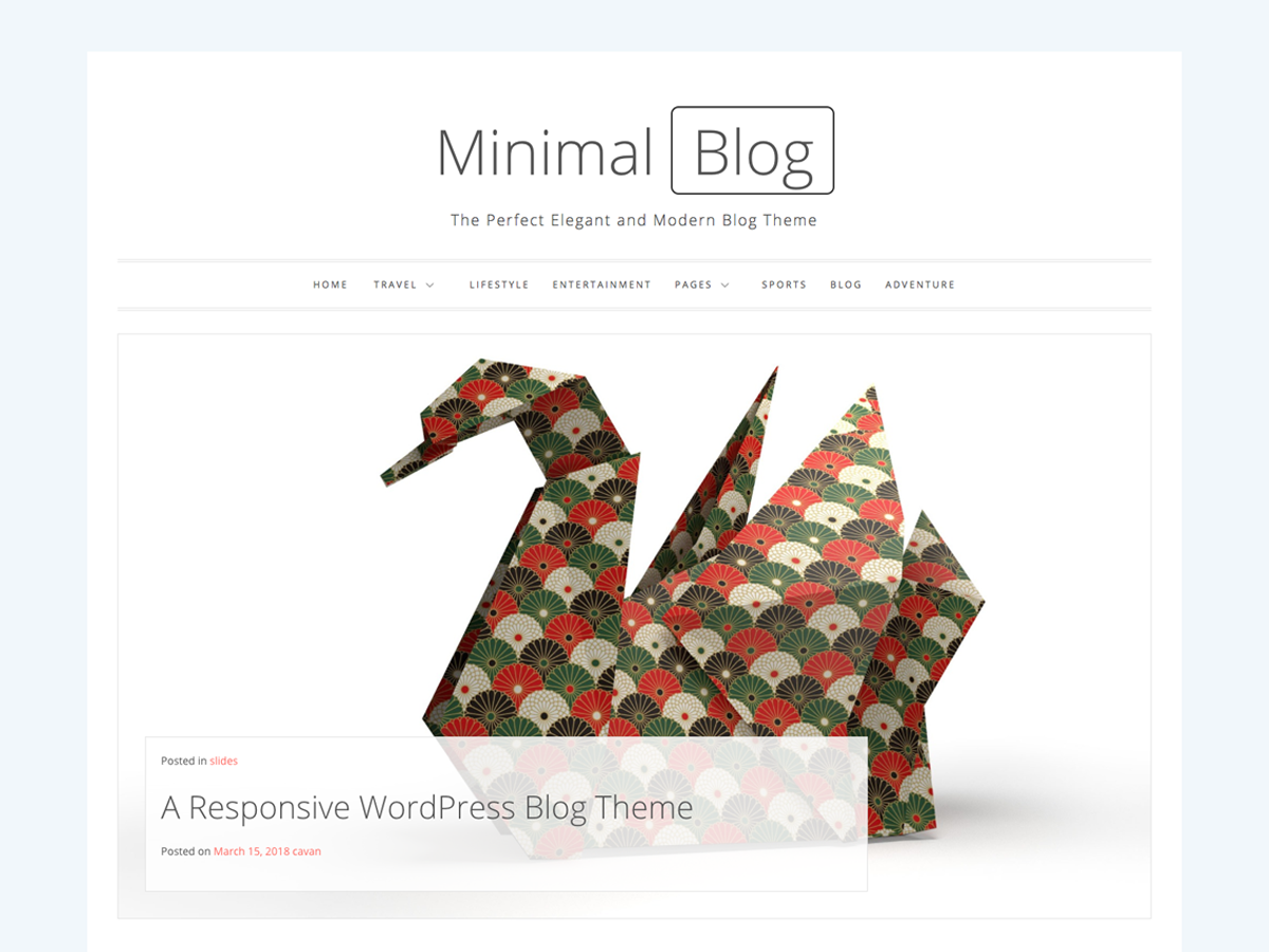 Minimal Blog Preview Wordpress Theme - Rating, Reviews, Preview, Demo & Download