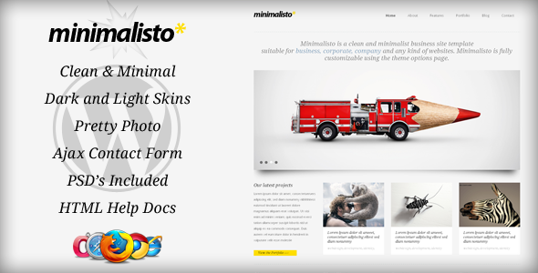 Minimalisto Preview Wordpress Theme - Rating, Reviews, Preview, Demo & Download