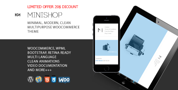 MiniShop Preview Wordpress Theme - Rating, Reviews, Preview, Demo & Download