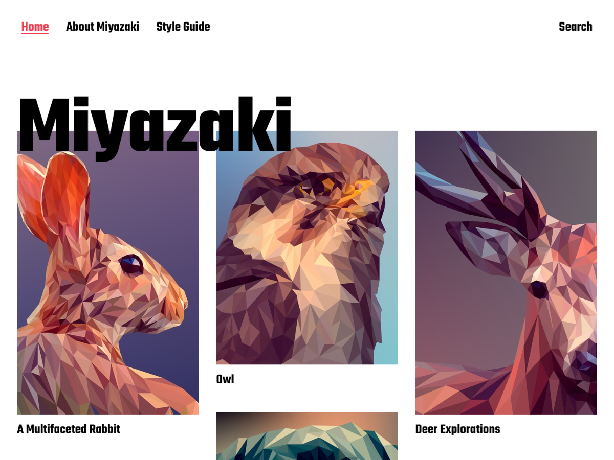 Miyazaki Preview Wordpress Theme - Rating, Reviews, Preview, Demo & Download