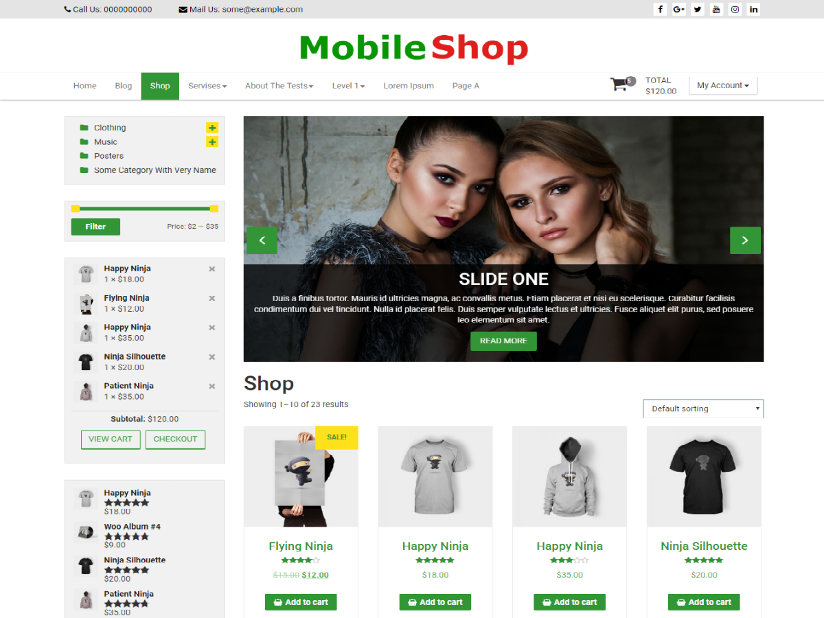 Mobile Shop Preview Wordpress Theme - Rating, Reviews, Preview, Demo & Download