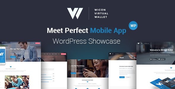 Mobile Wallet Preview Wordpress Theme - Rating, Reviews, Preview, Demo & Download