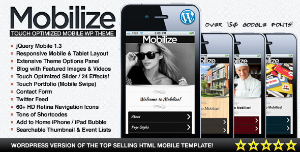 Mobilize Preview Wordpress Theme - Rating, Reviews, Preview, Demo & Download