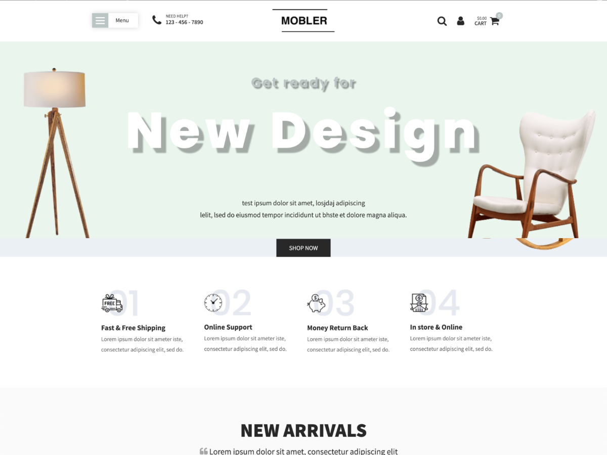 Mobler Ecommerce Preview Wordpress Theme - Rating, Reviews, Preview, Demo & Download